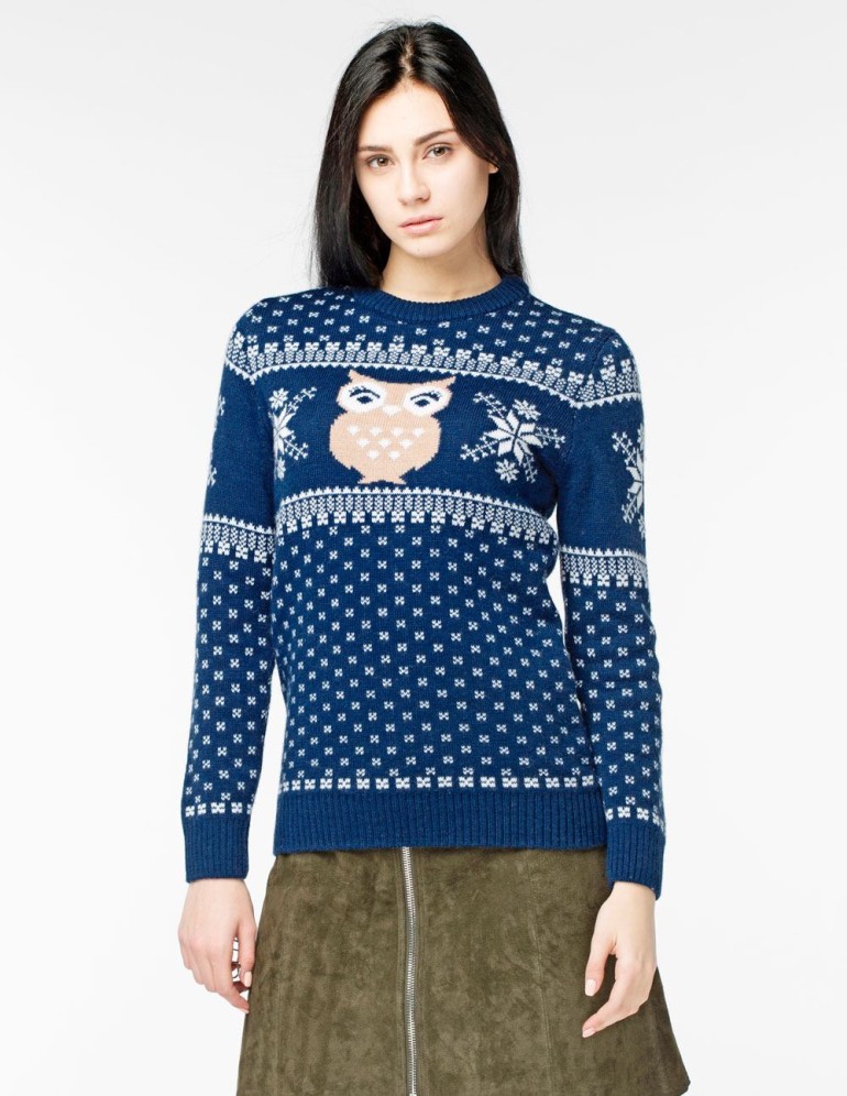 Женский свитер с совой - фото2