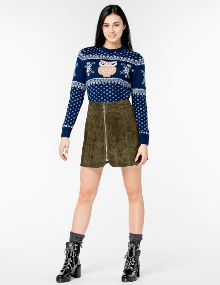 Женский свитер с совой - фото4