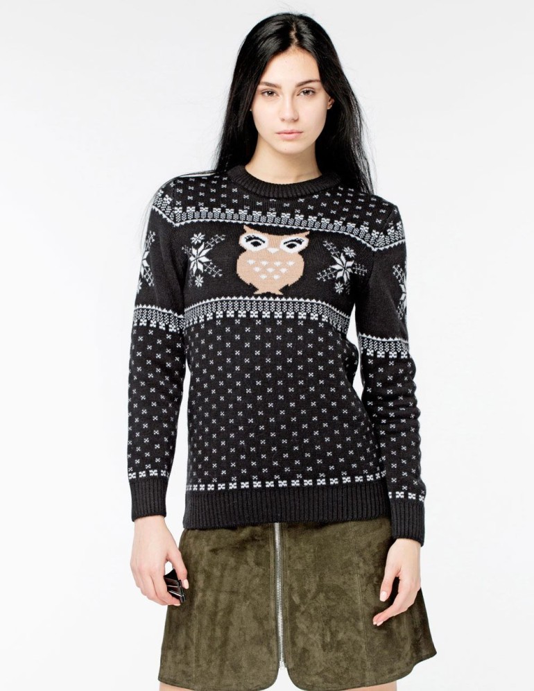 Женский свитер с совой - фото1