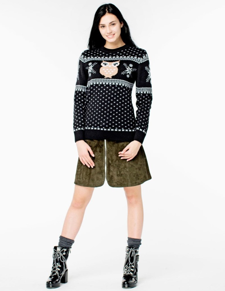 Женский свитер с совой - фото4