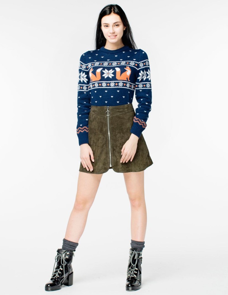 Женский свитер с лисой - фото4