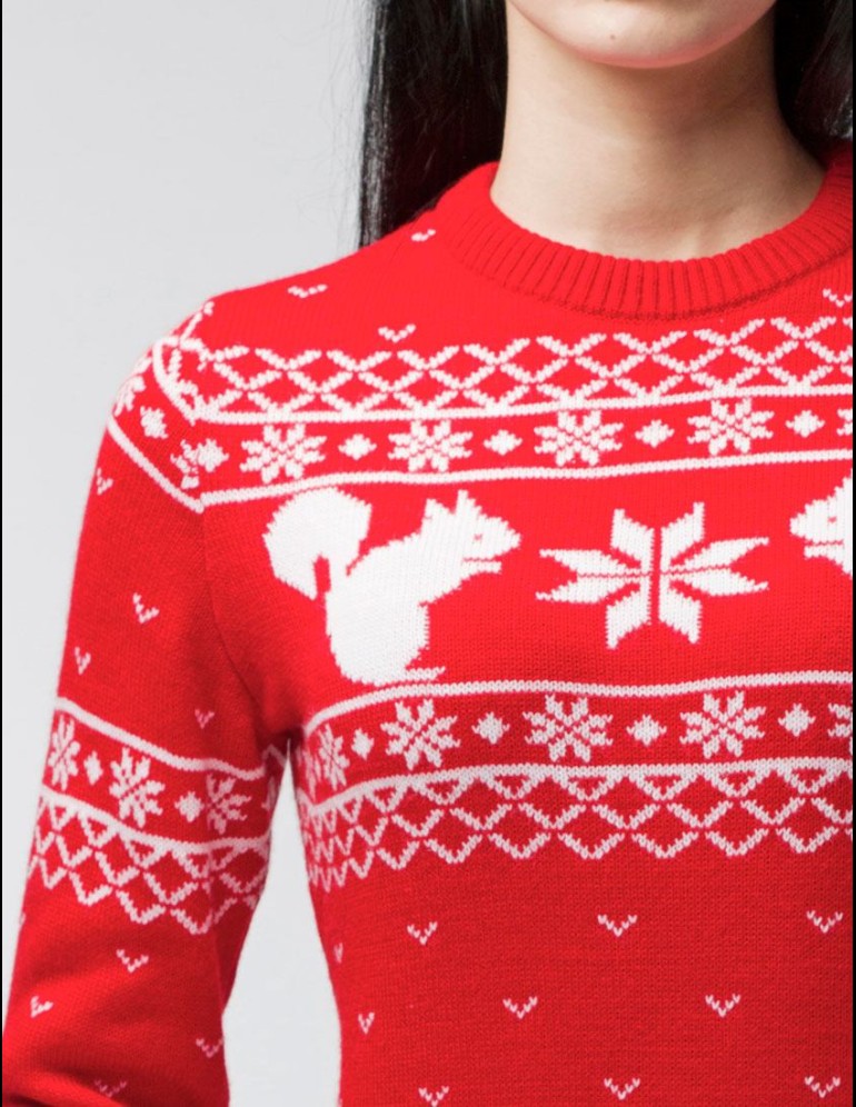 Женский свитер с белкой - фото5