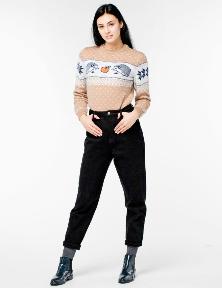 Женский свитер с ежом - фото4