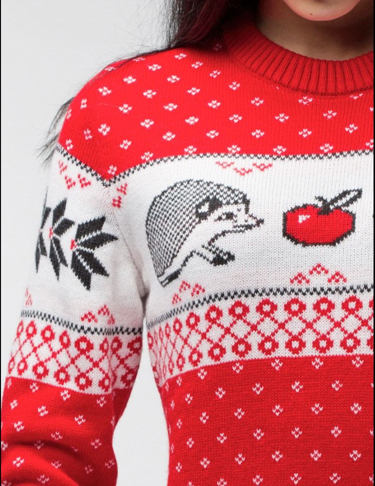 Женский свитер с ежом - фото5