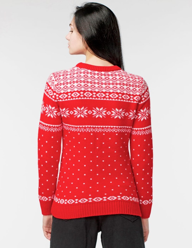 Женский свитер с оленями - фото3