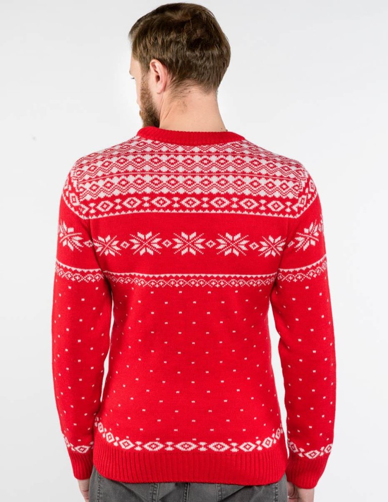 Мужской свитер с оленями - фото3