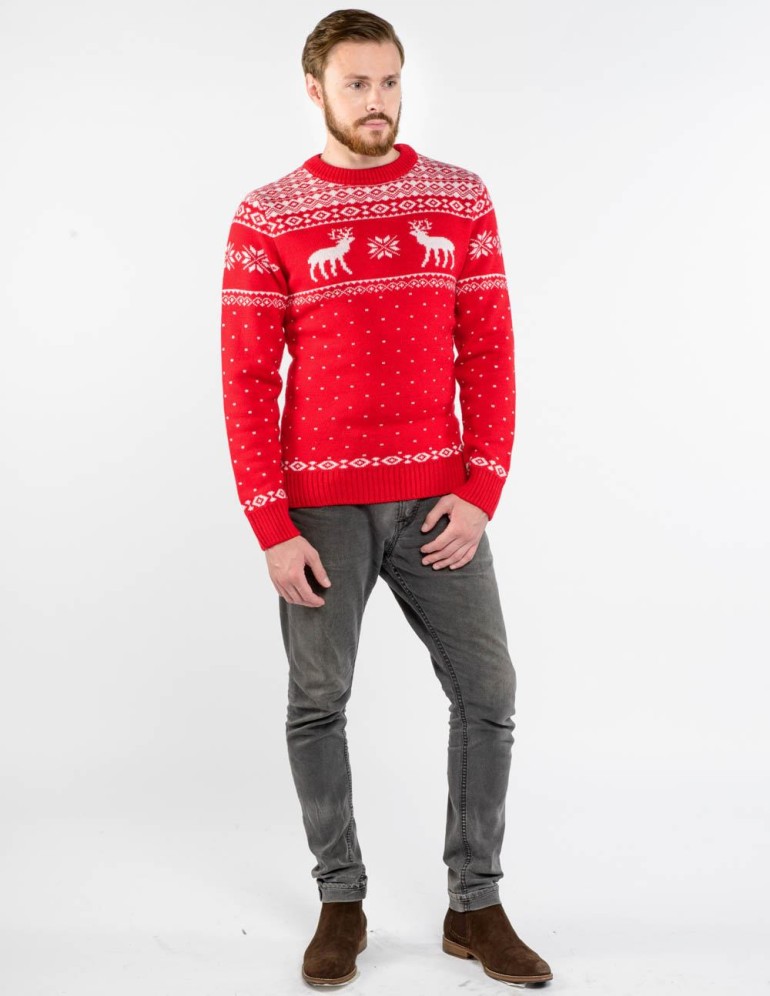 Мужской свитер с оленями - фото4