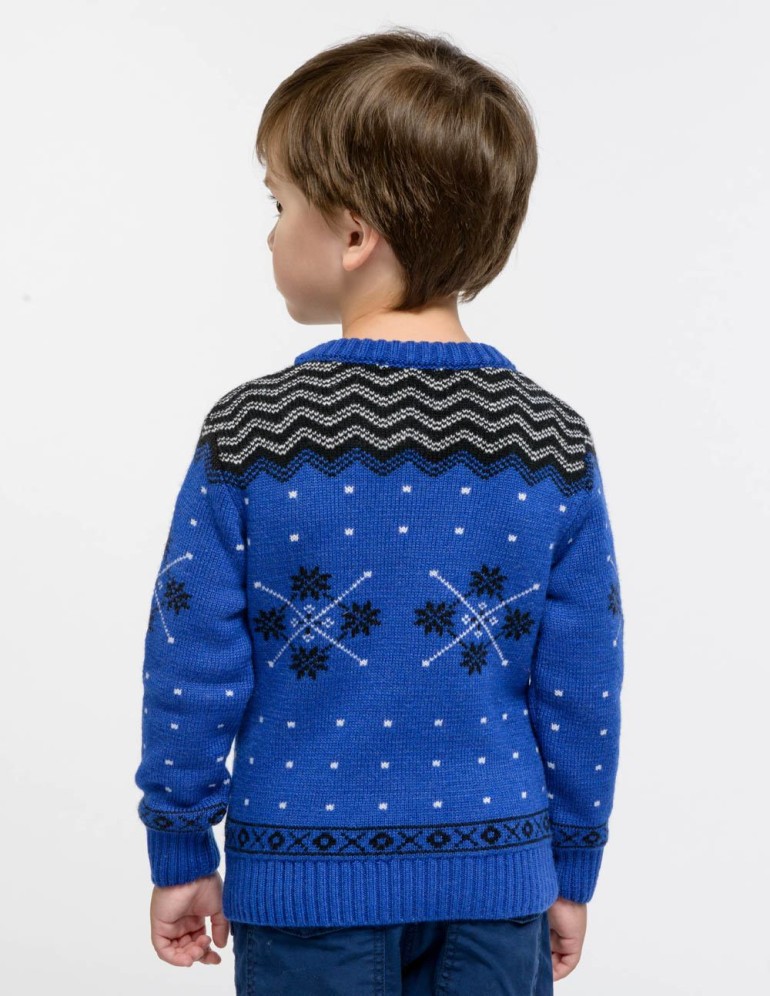 Детский свитер с хаски - фото3