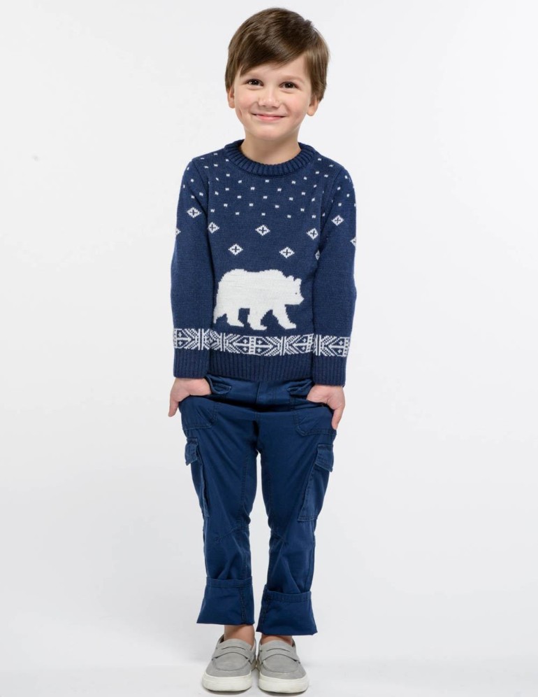 Детский свитер с медведем - фото4