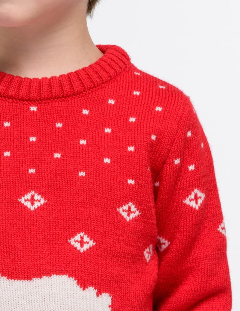 Детский свитер с медведем - фото5