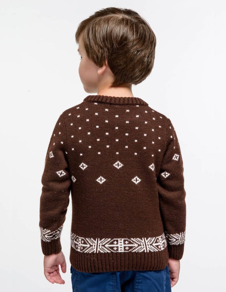 Детский свитер с медведем - фото3