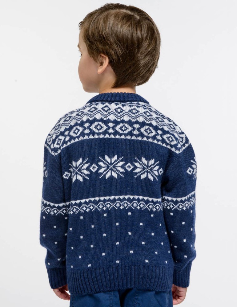 Детский свитер с оленями - фото3