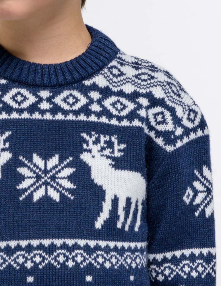 Детский свитер с оленями - фото5