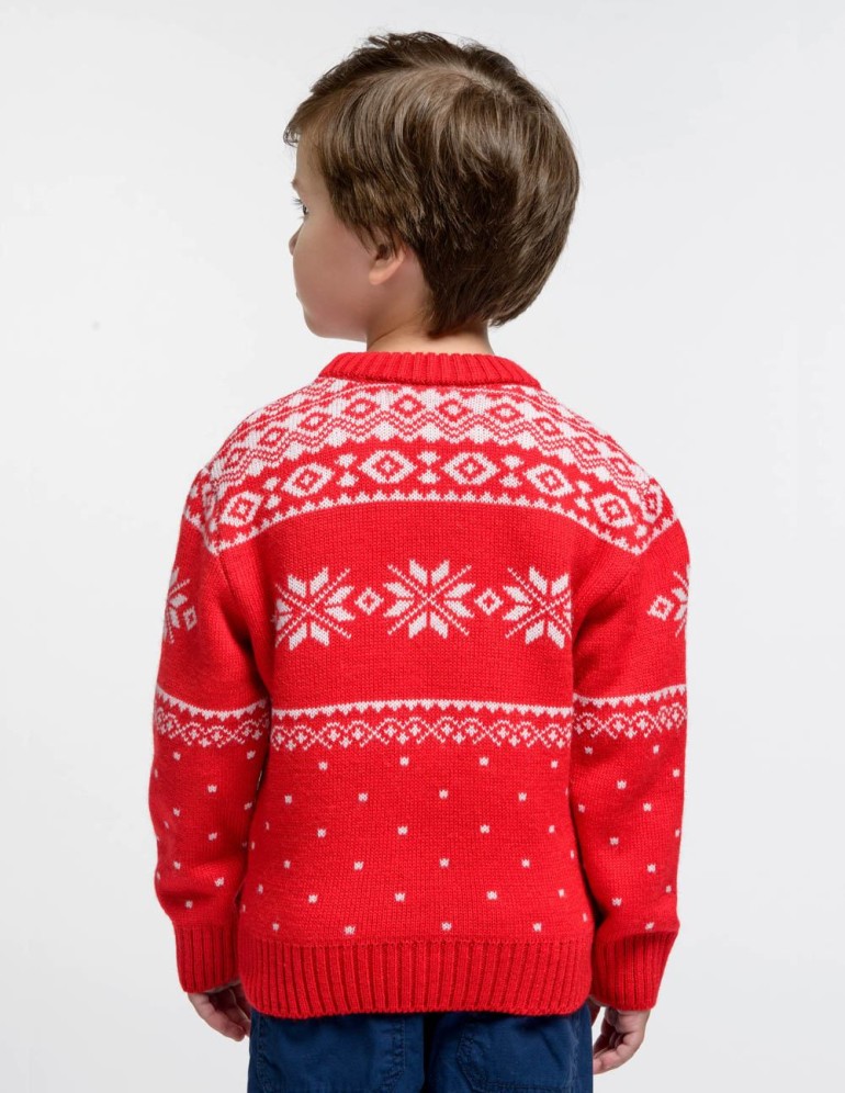 Детский свитер с оленями - фото3