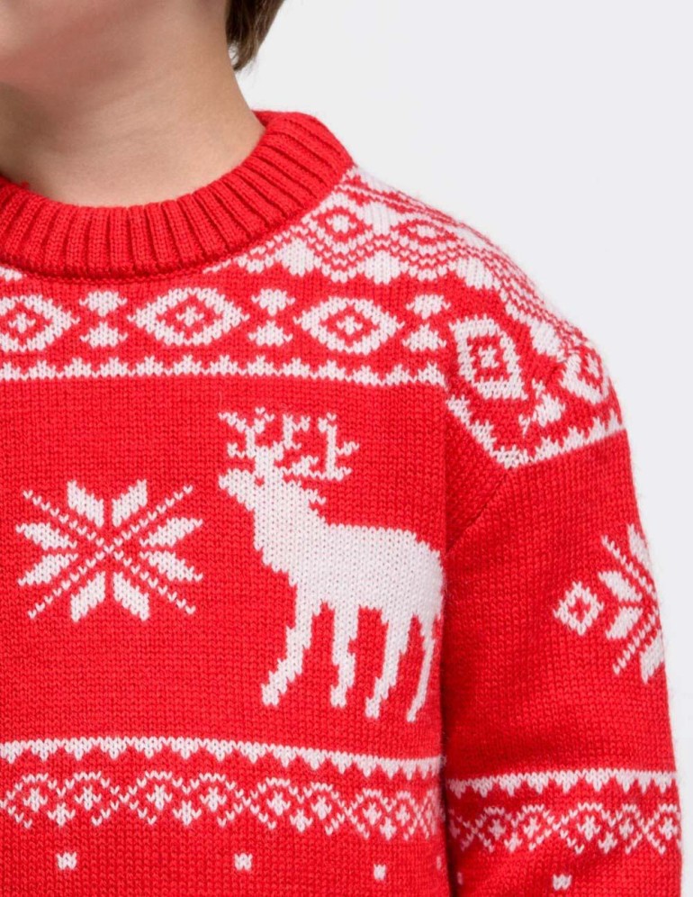 Детский свитер с оленями - фото5