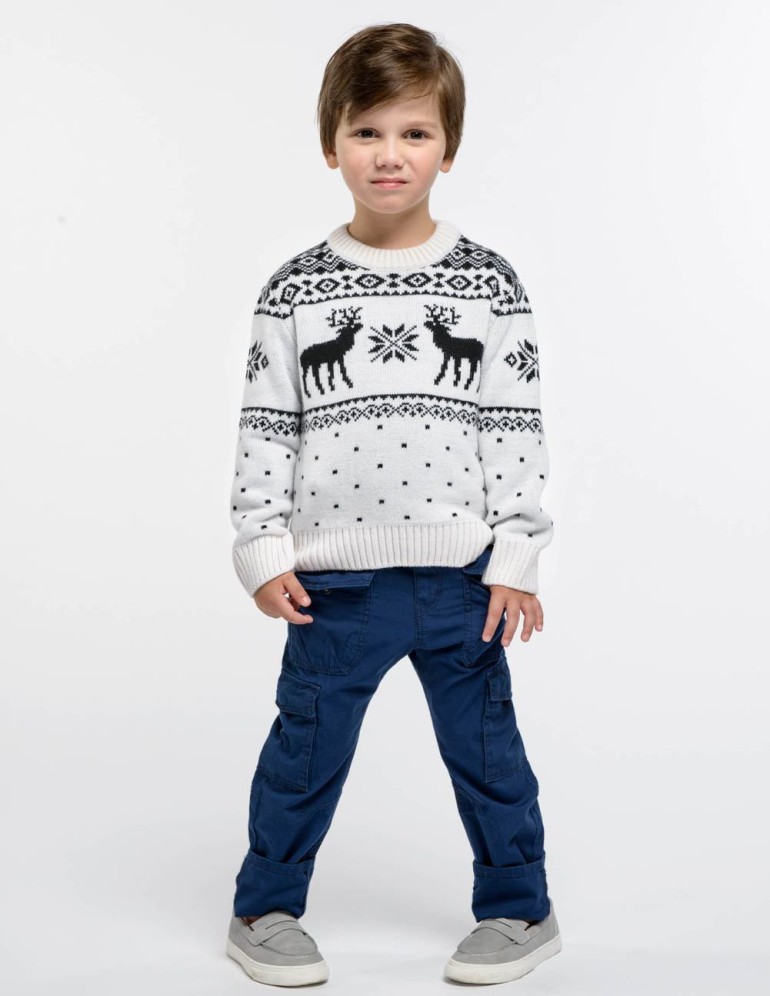 Детский свитер с оленями - фото4