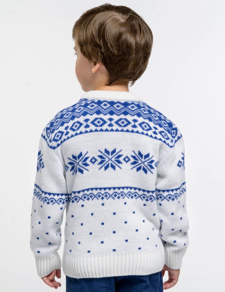 Детский свитер с оленями - фото3