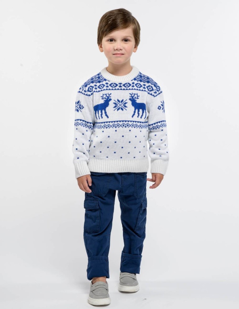 Детский свитер с оленями - фото4