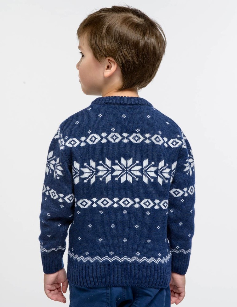 Детский свитер с оленями - фото3