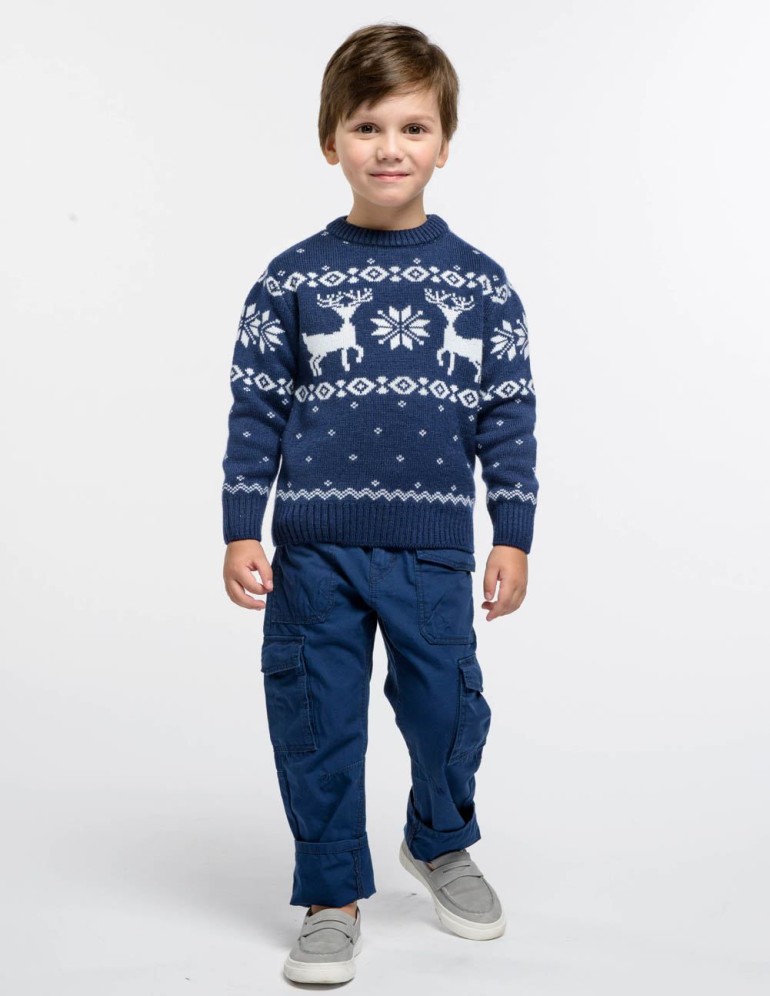 Детский свитер с оленями - фото4