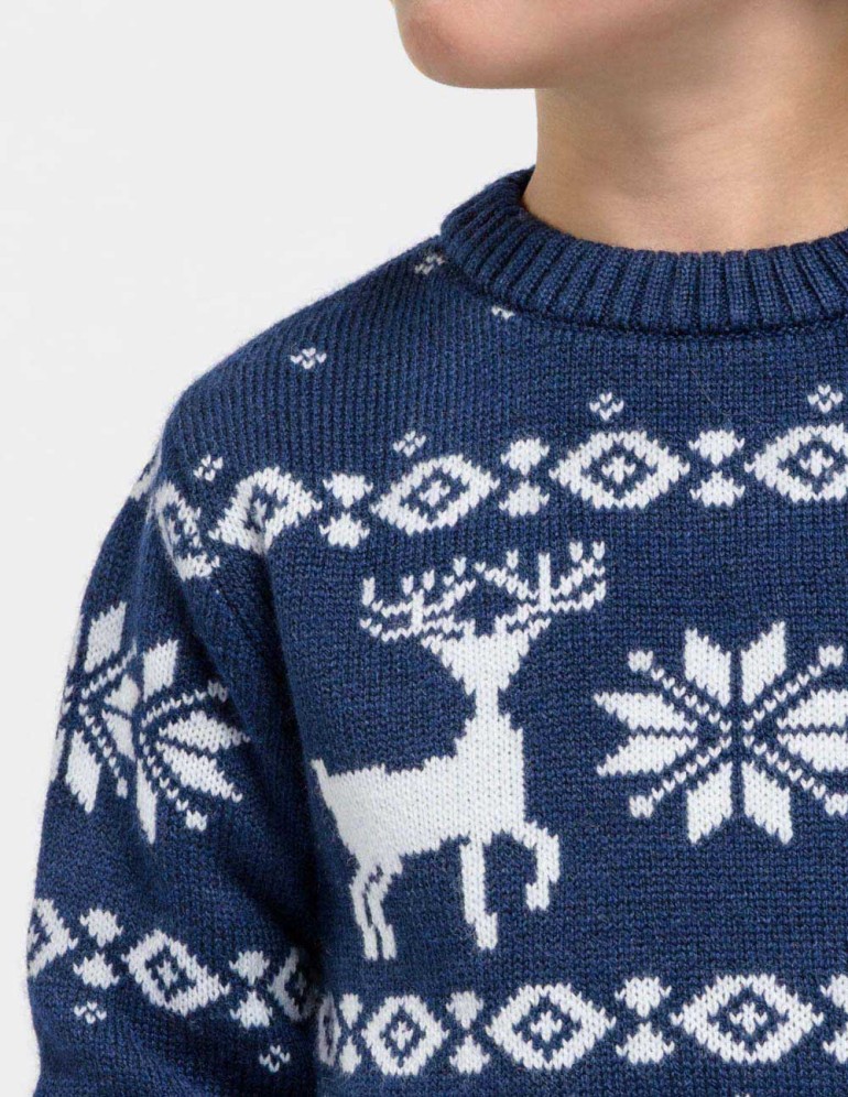 Детский свитер с оленями - фото5