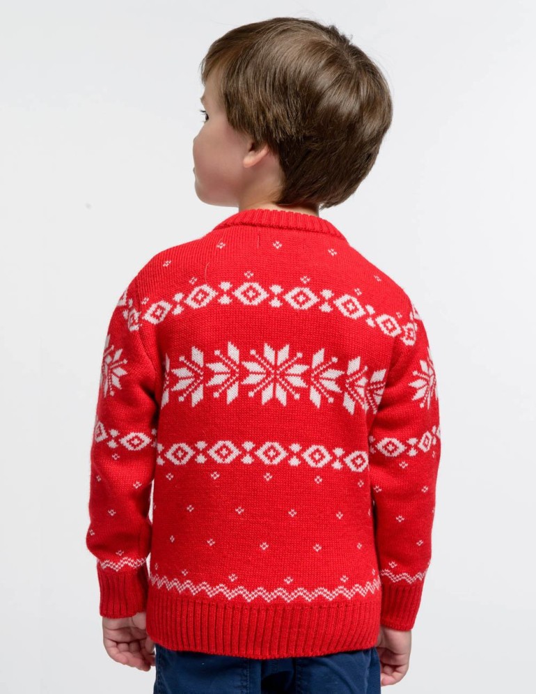 Детский свитер с оленями - фото3