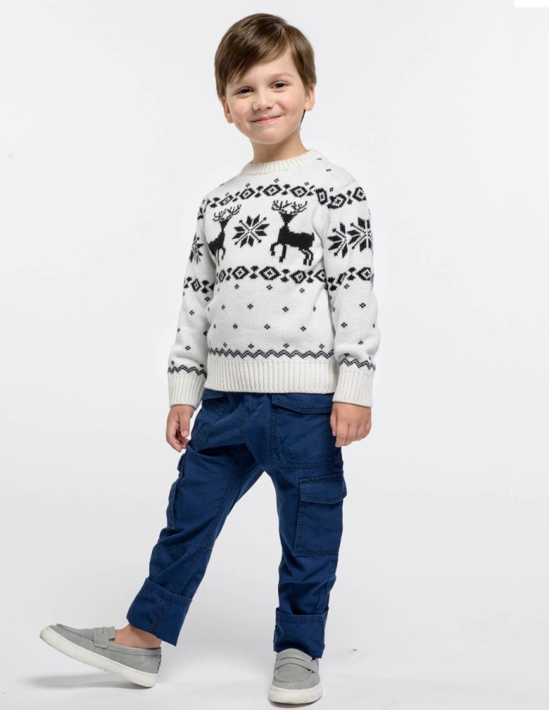 Детский свитер с оленями - фото4