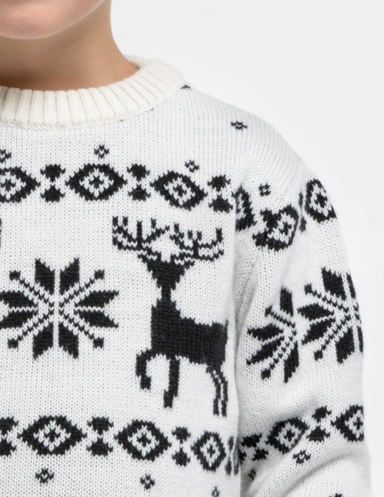 Детский свитер с оленями - фото5