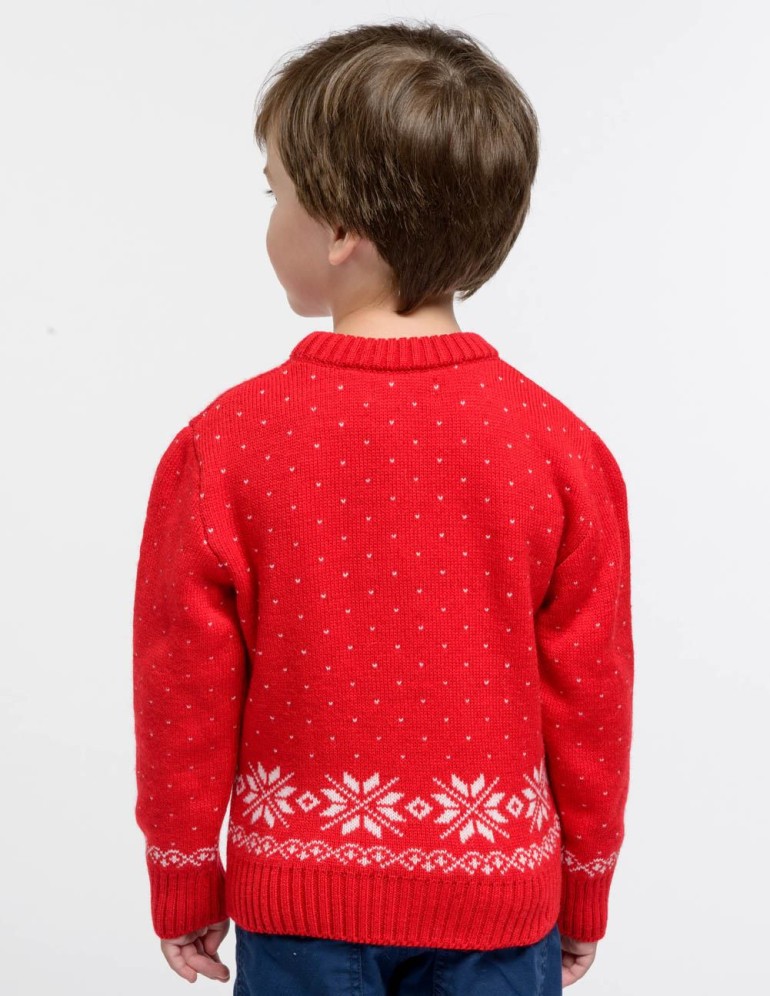 Детский свитер с оленем - фото3