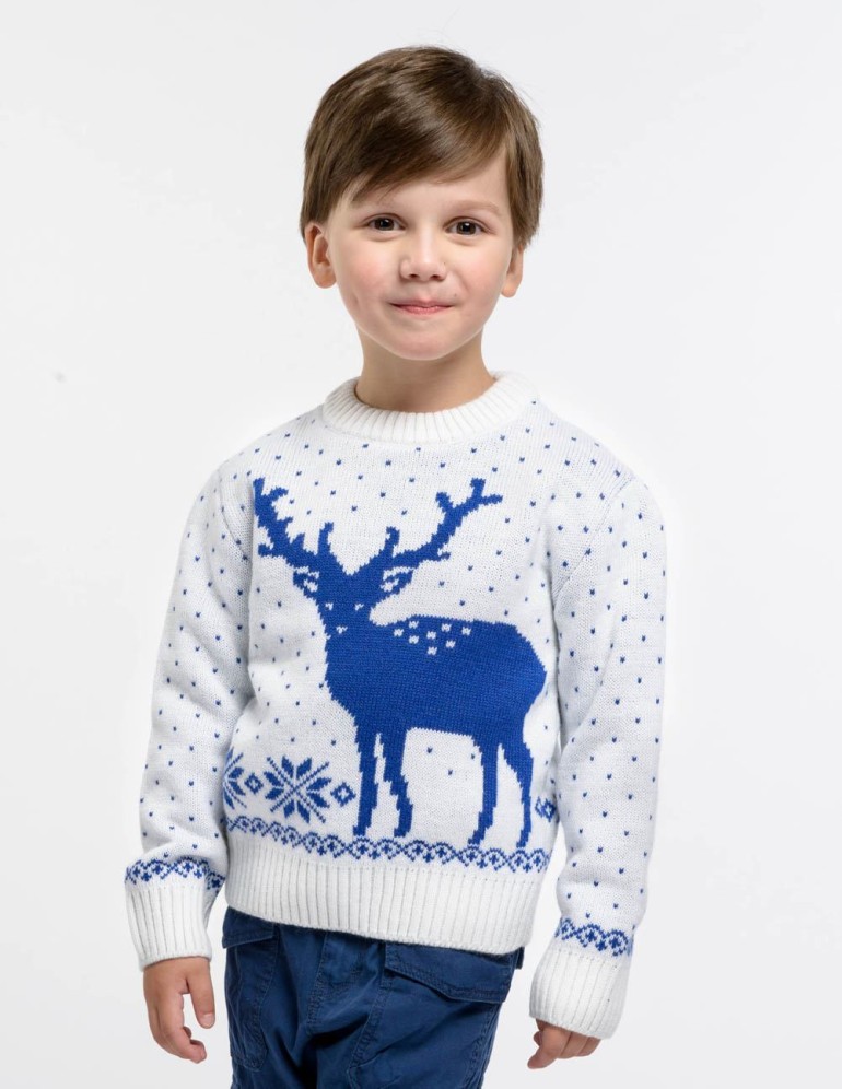 Детский свитер с оленем - фото2