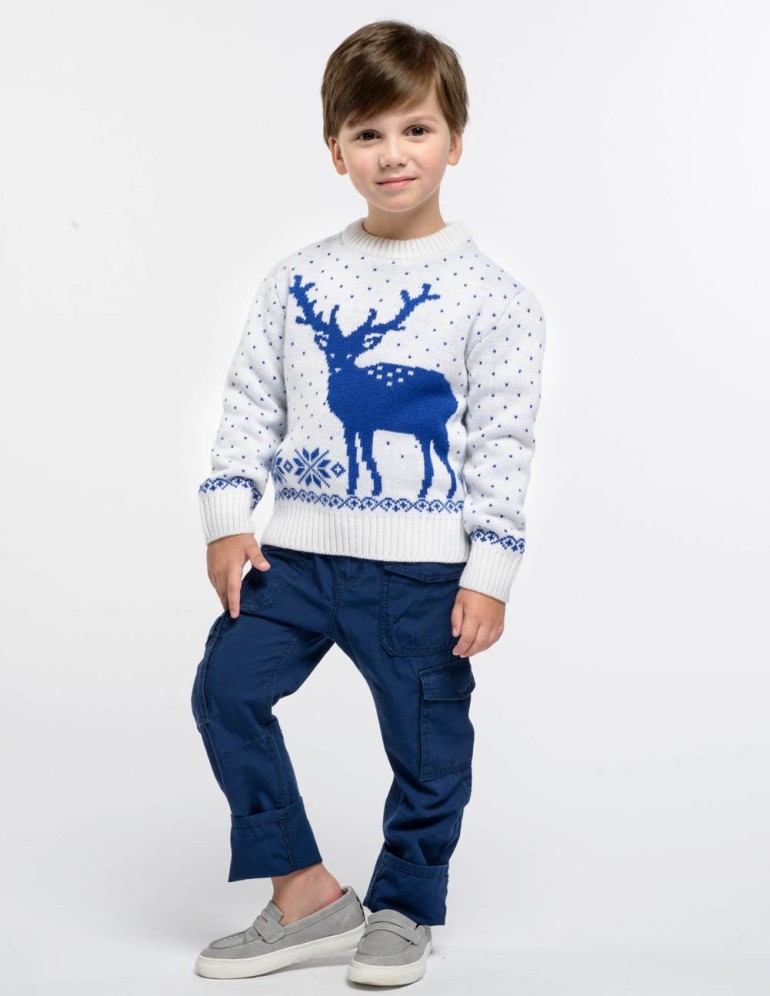 Детский свитер с оленем - фото4