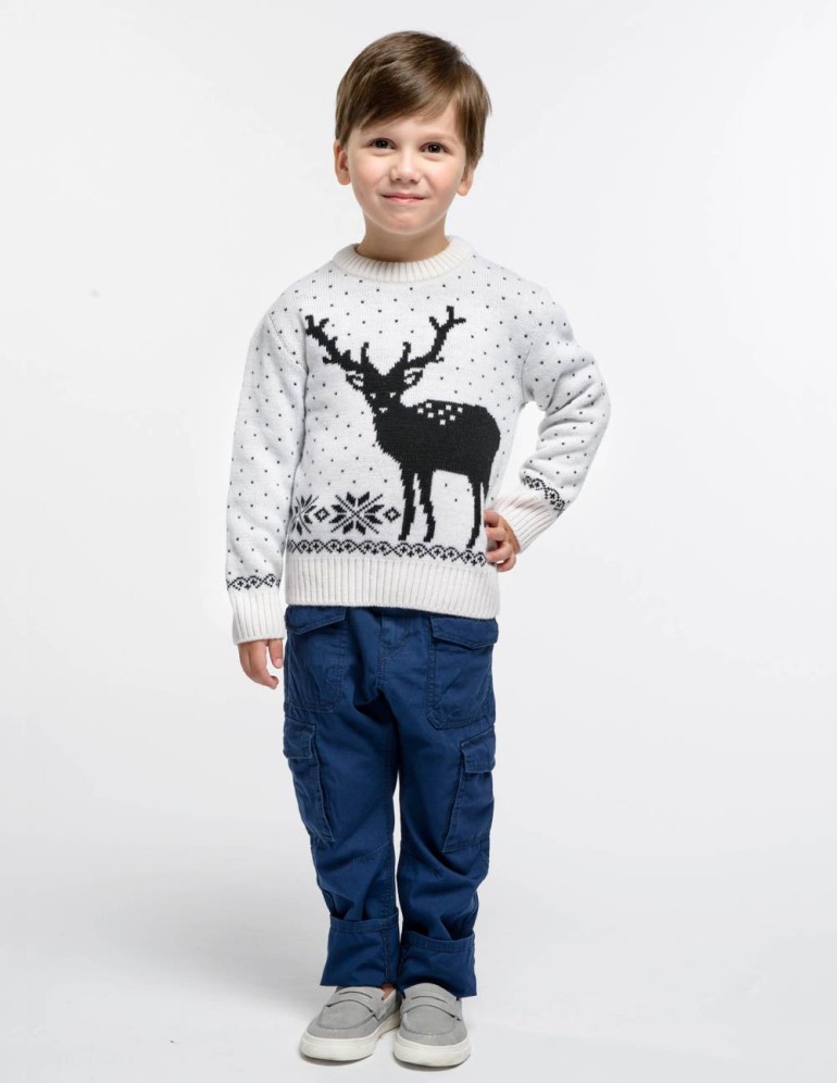 Детский свитер с оленем - фото4