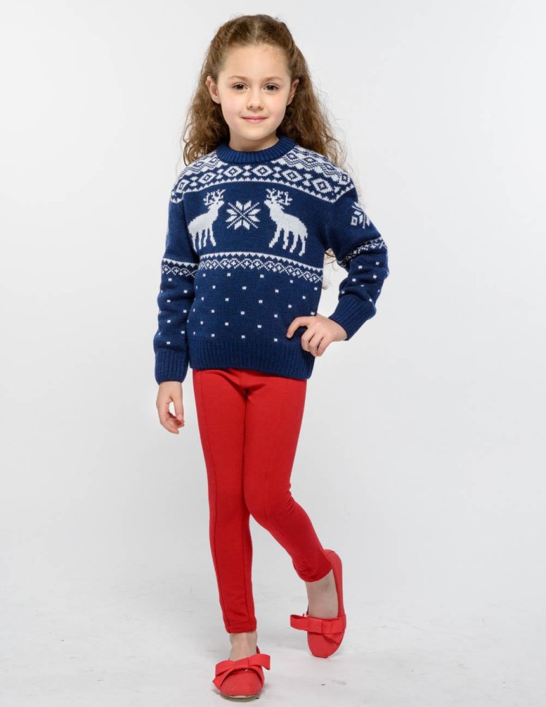 Детский свитер с оленями - фото4