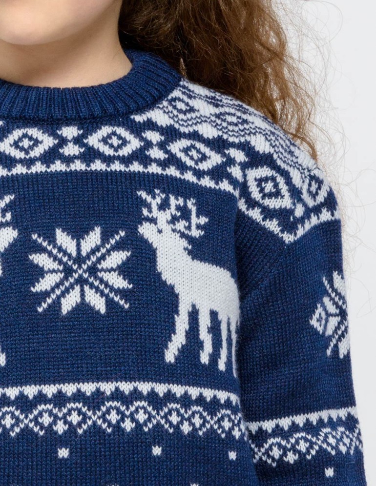 Детский свитер с оленями - фото5