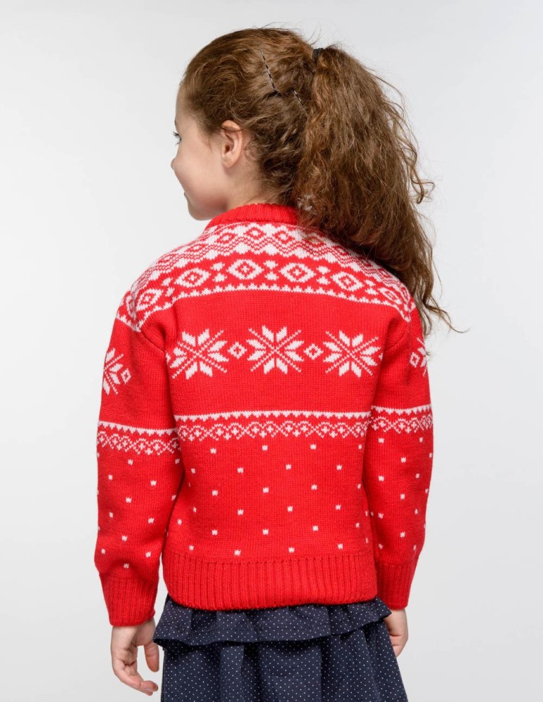 Детский свитер с оленями - фото3