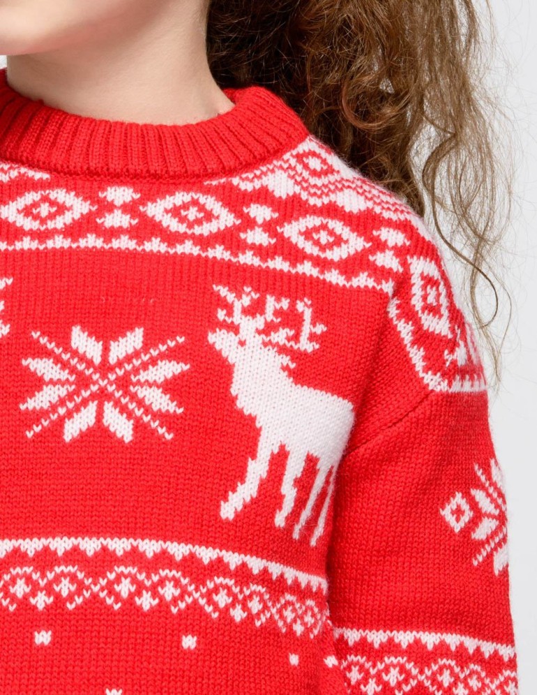 Детский свитер с оленями - фото5