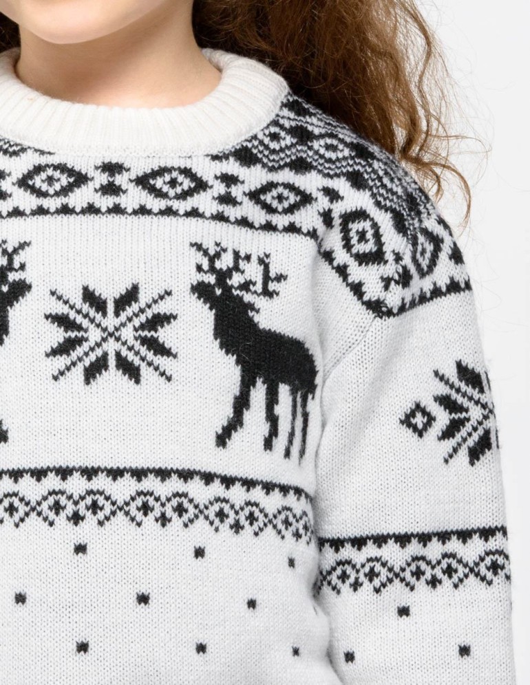 Детский свитер с оленями - фото5