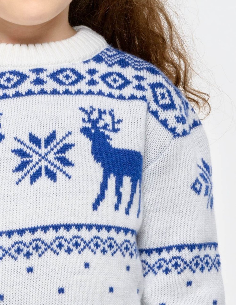Детский свитер с оленями - фото5