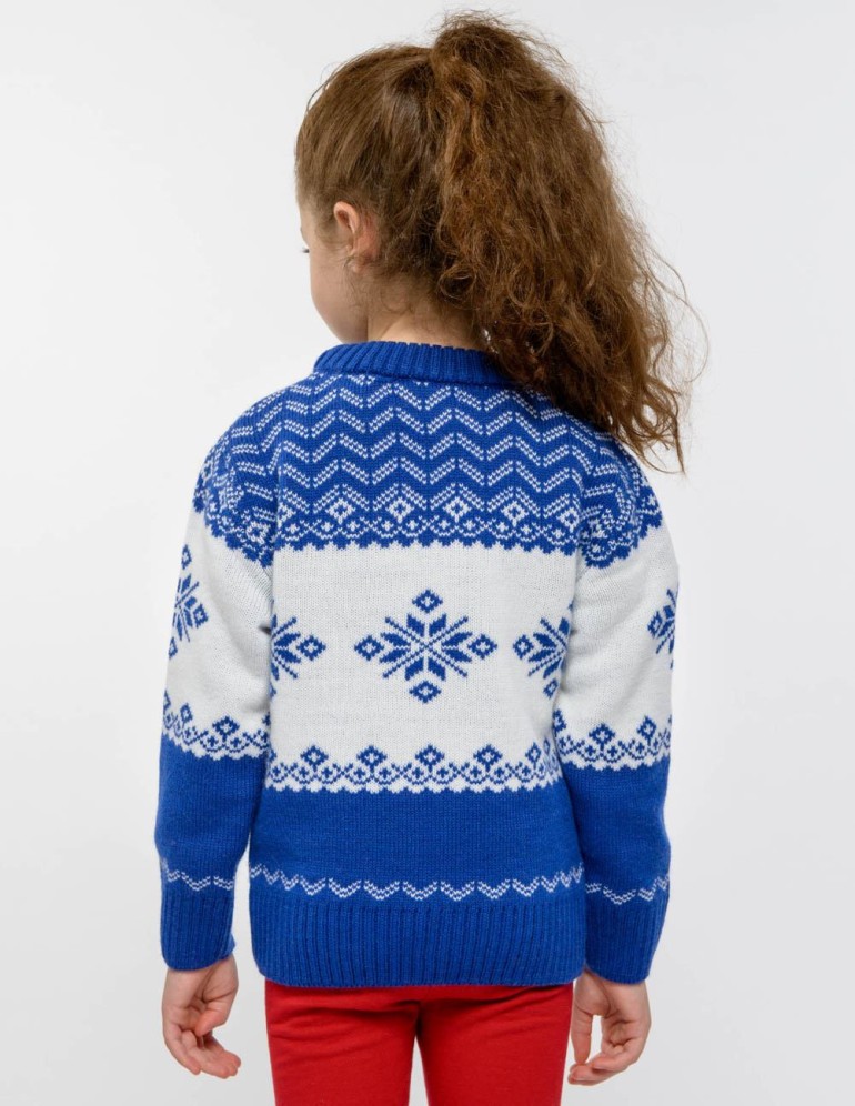 Детский свитер со снегирем - фото3