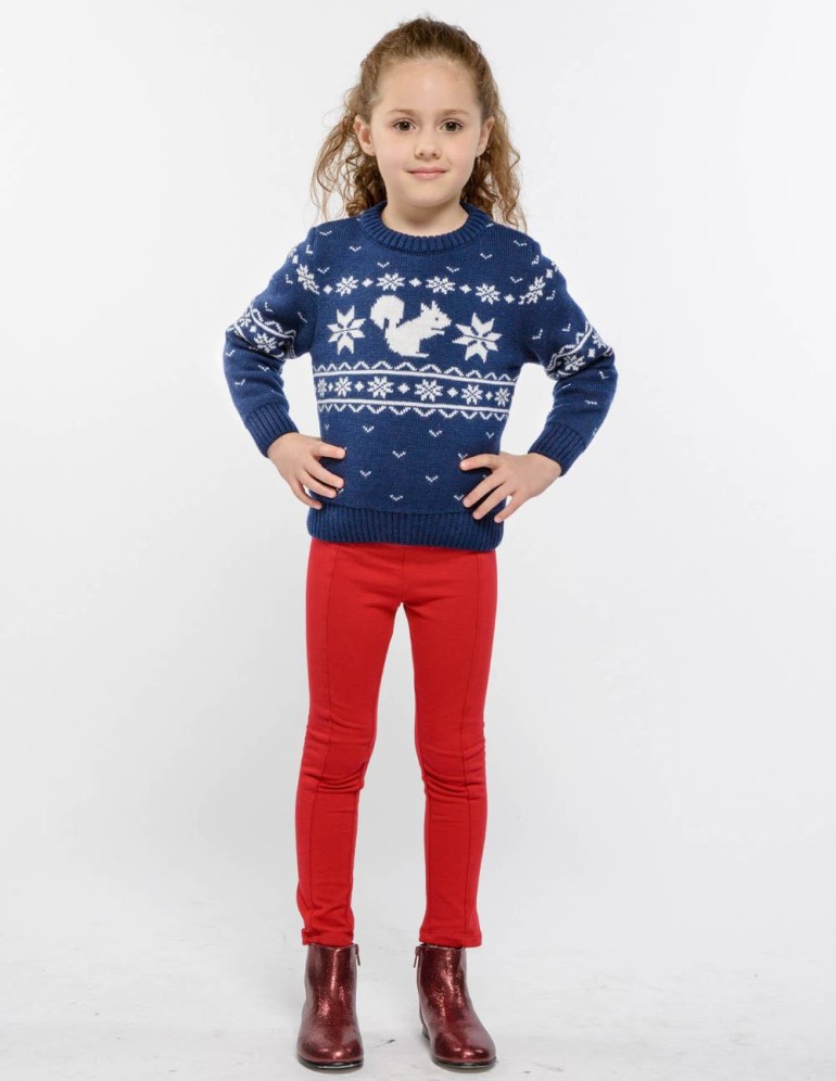 Детский свитер с белкой - фото4