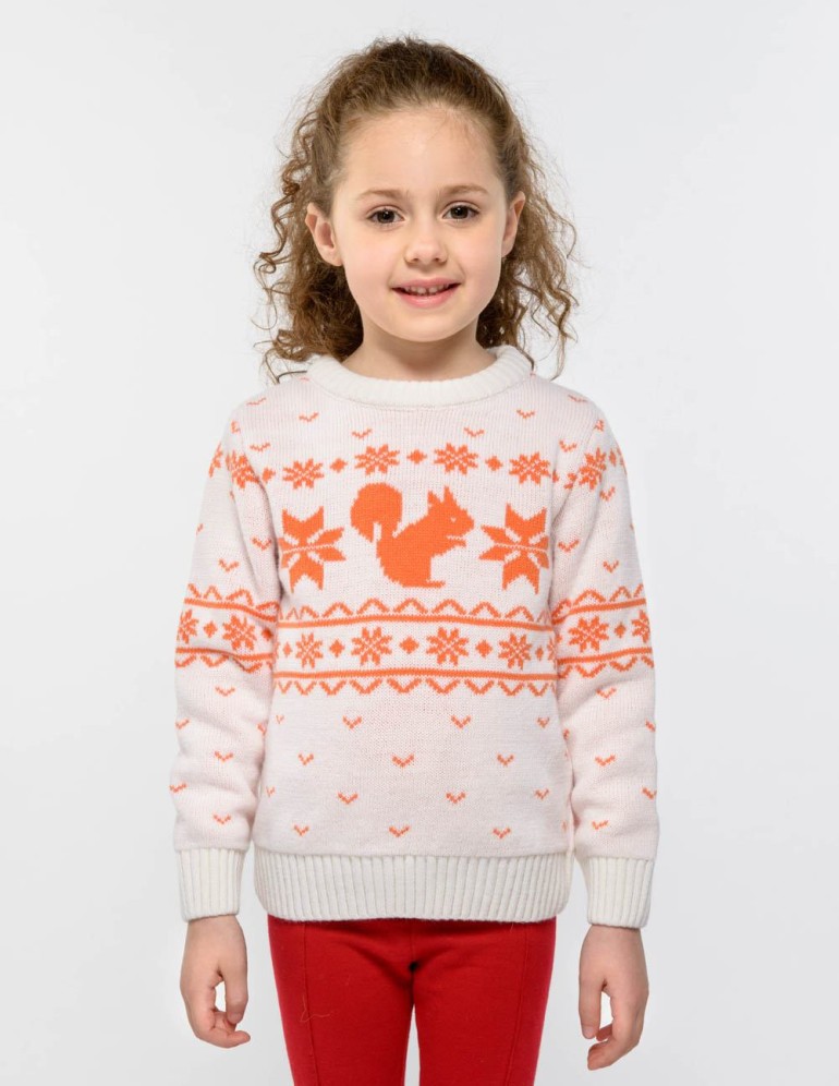 Детский свитер с белкой - фото5