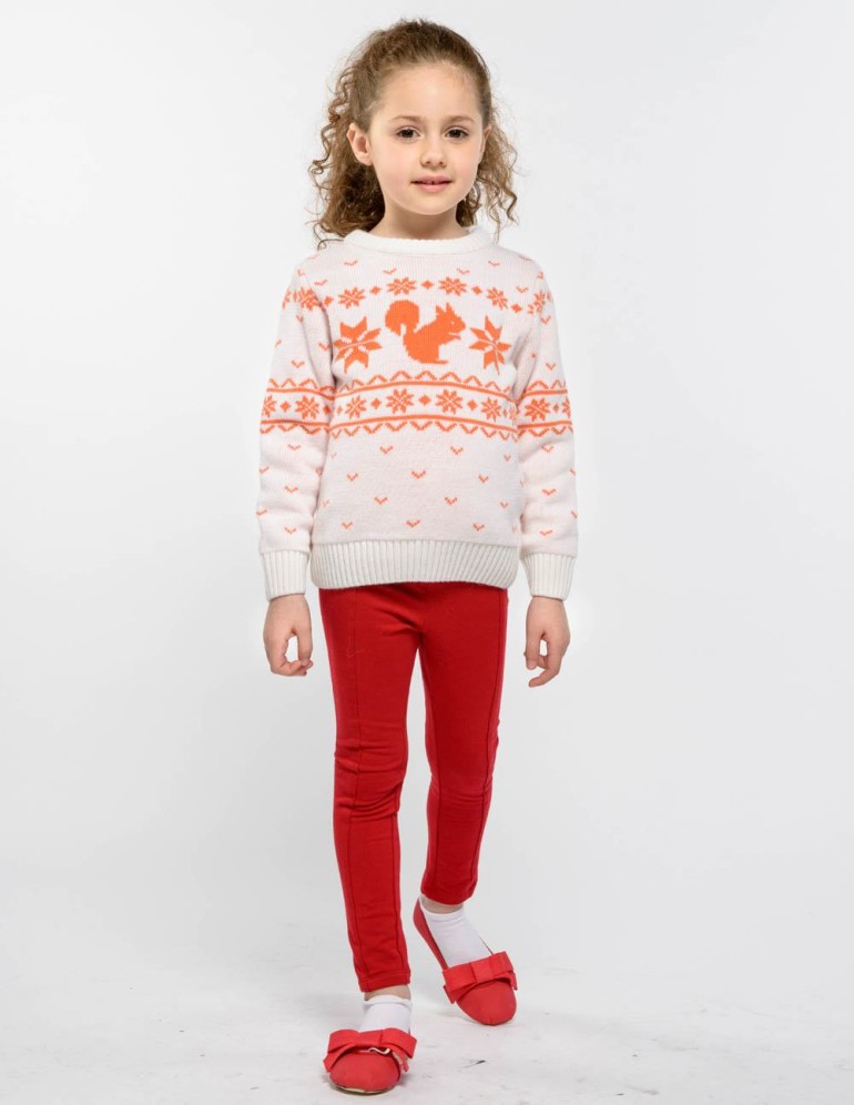 Детский свитер с белкой - фото3