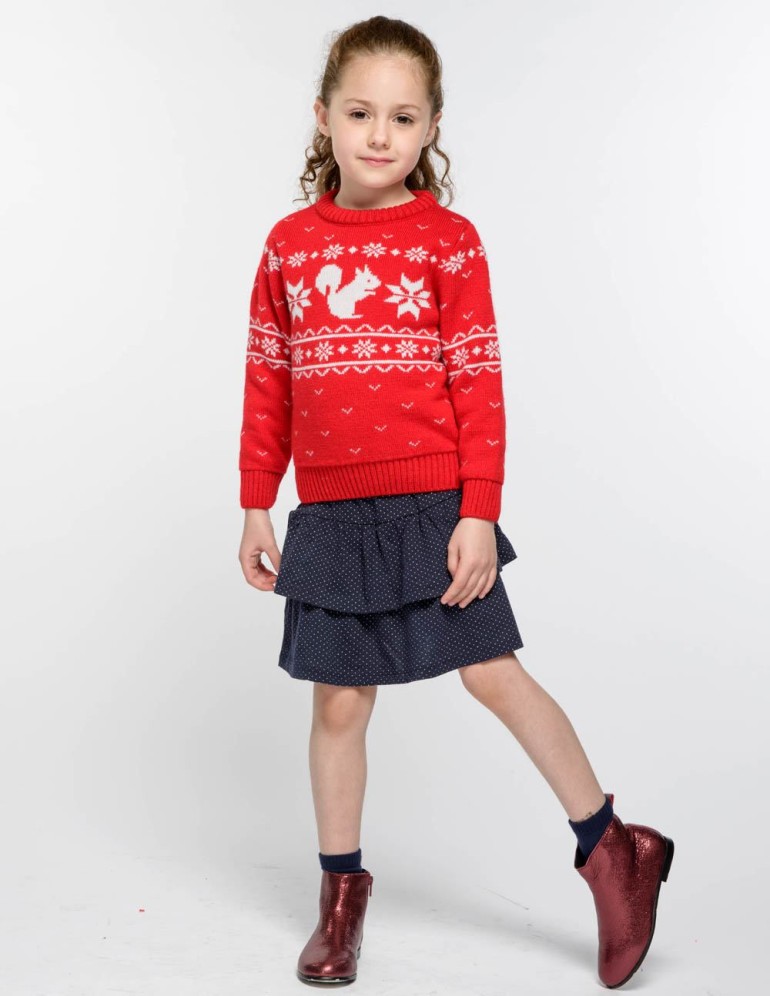 Детский свитер с белкой - фото4