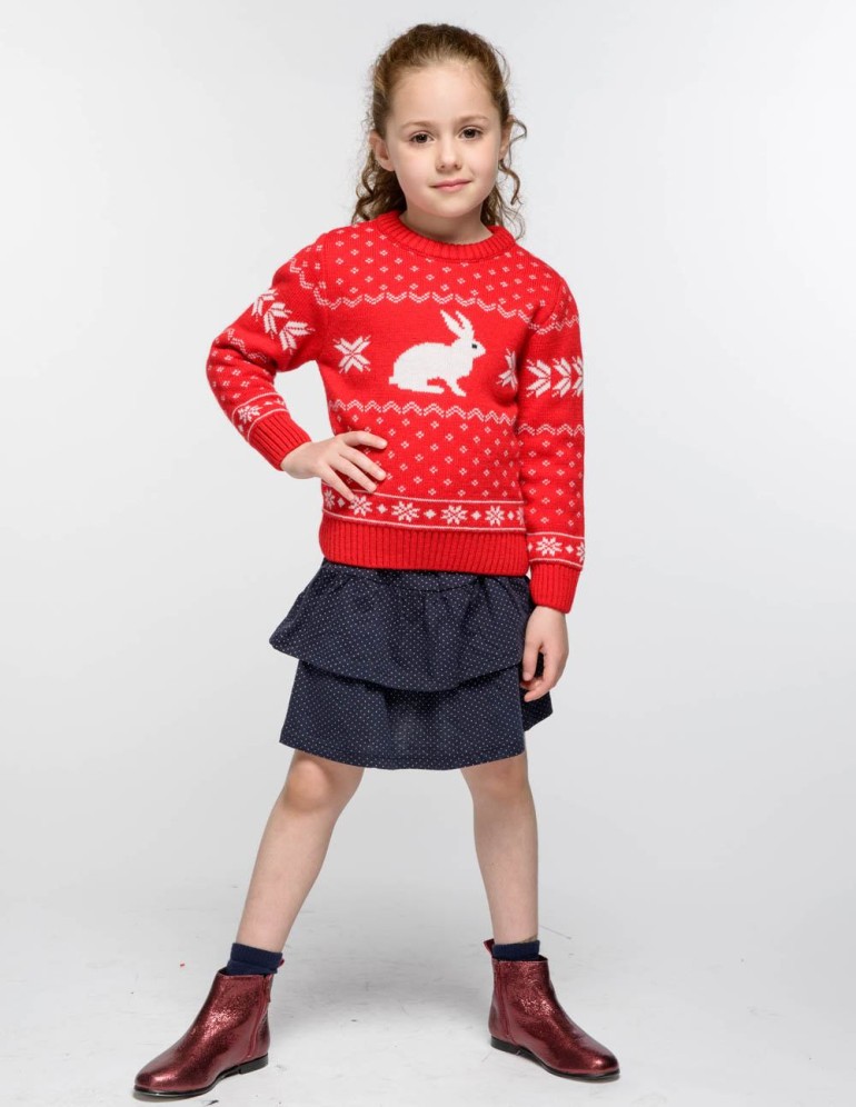 Детский свитер с зайцем - фото4