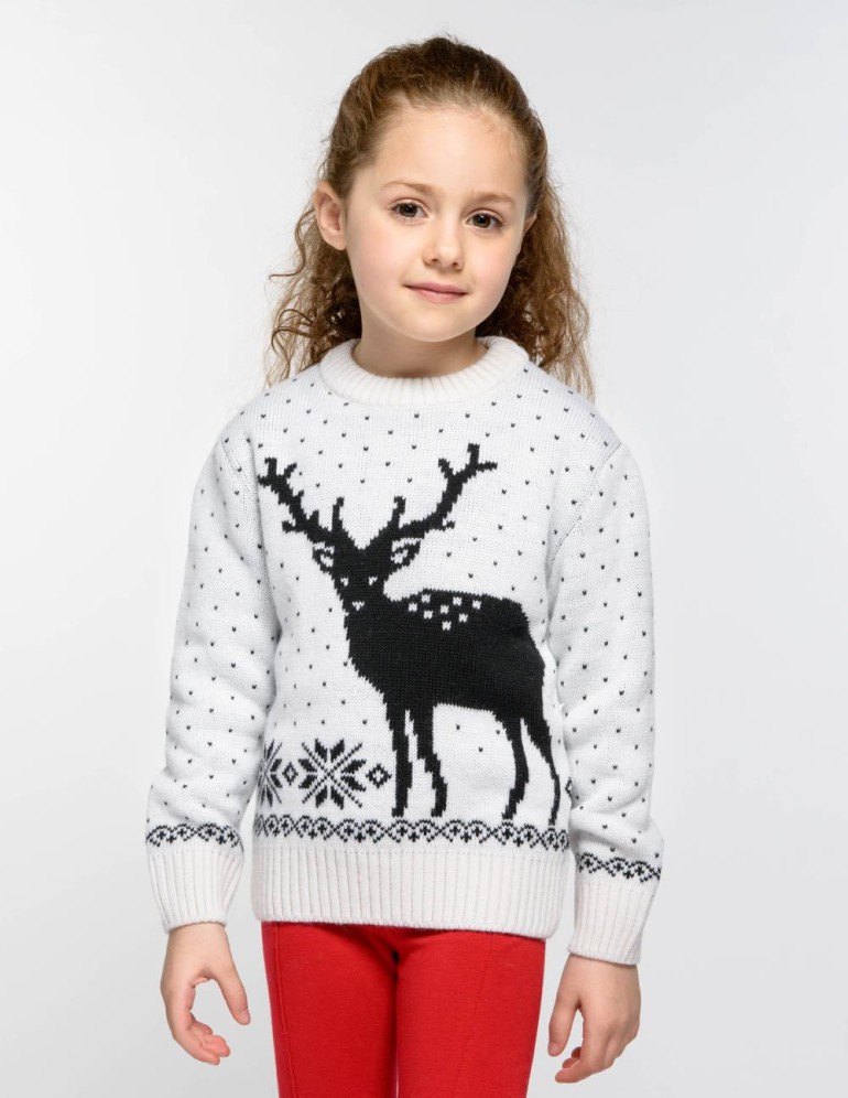 Детский свитер с оленем - фото2