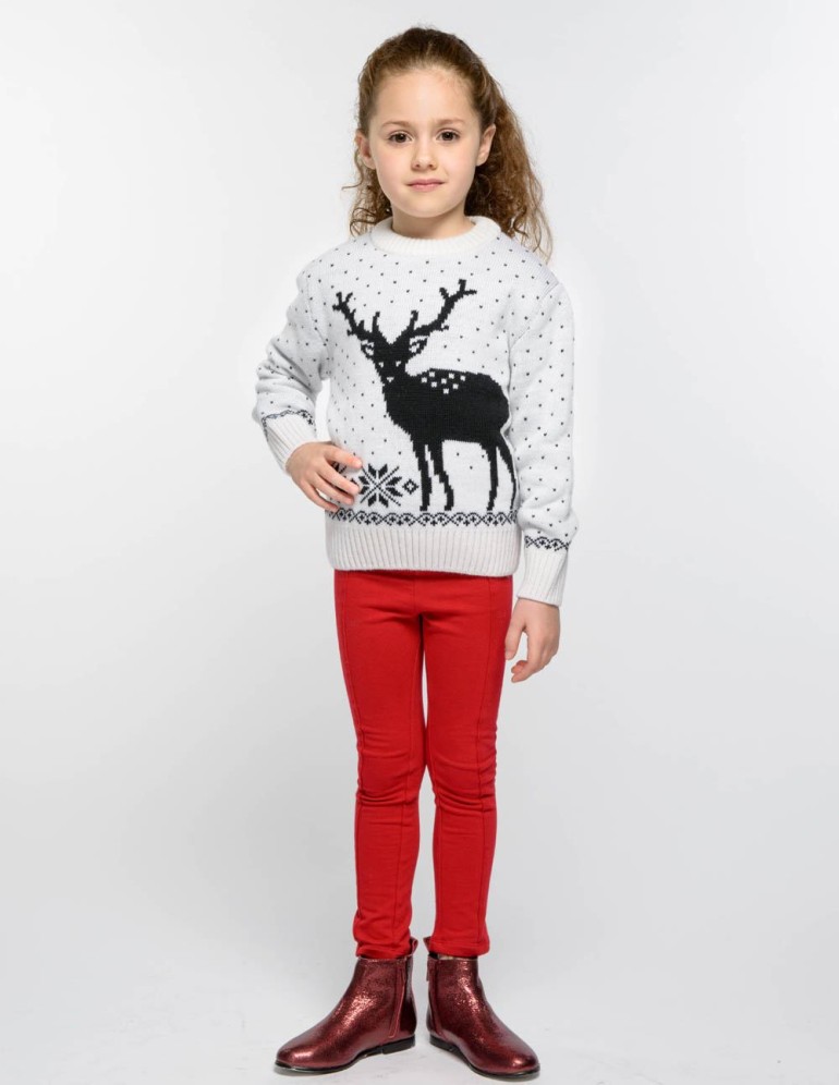 Детский свитер с оленем - фото4