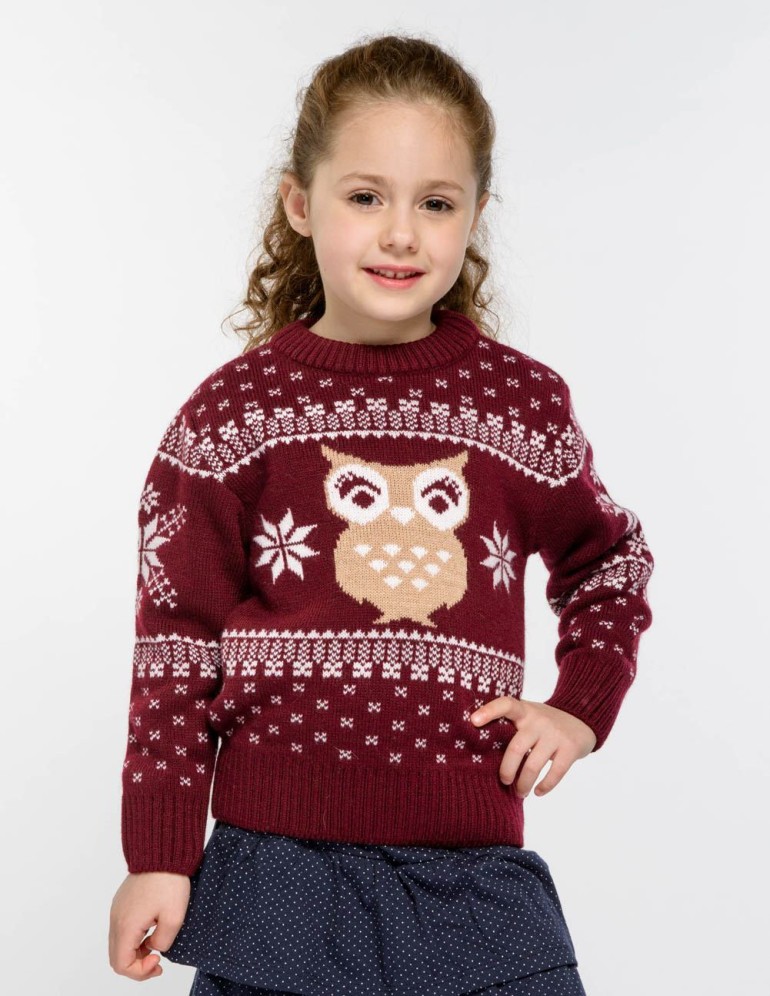 Детский свитер с совой - фото2