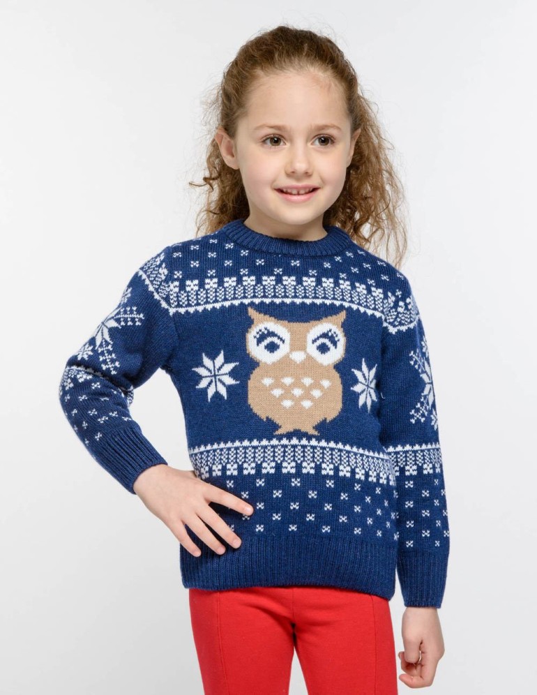 Детский свитер с совой - фото2
