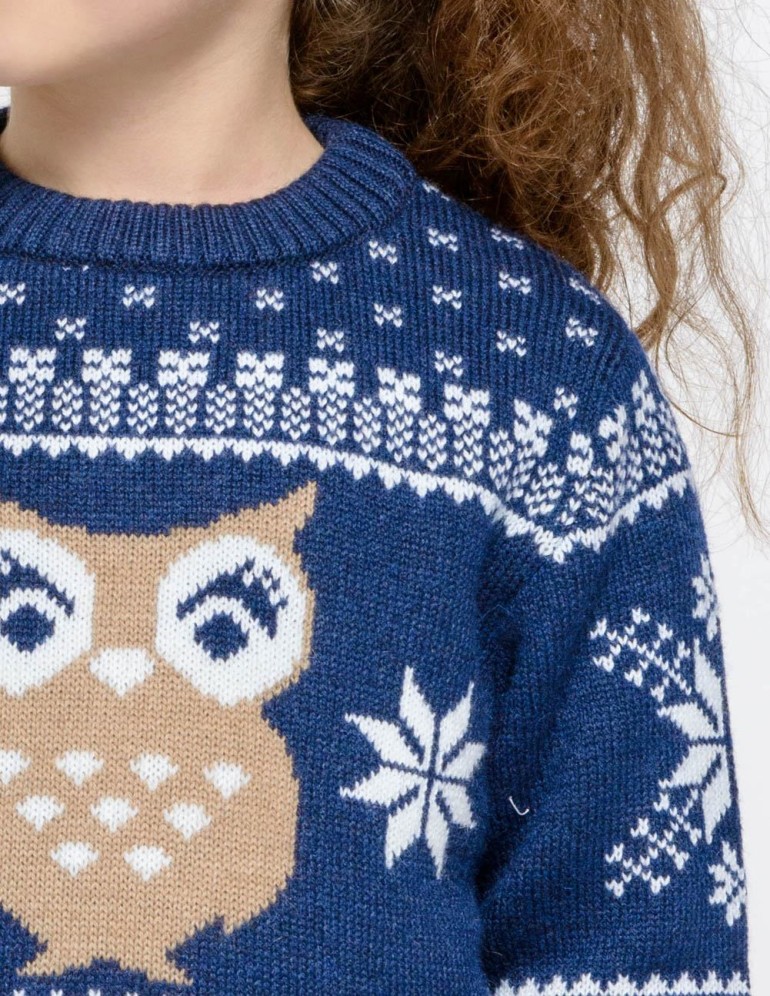 Детский свитер с совой - фото5