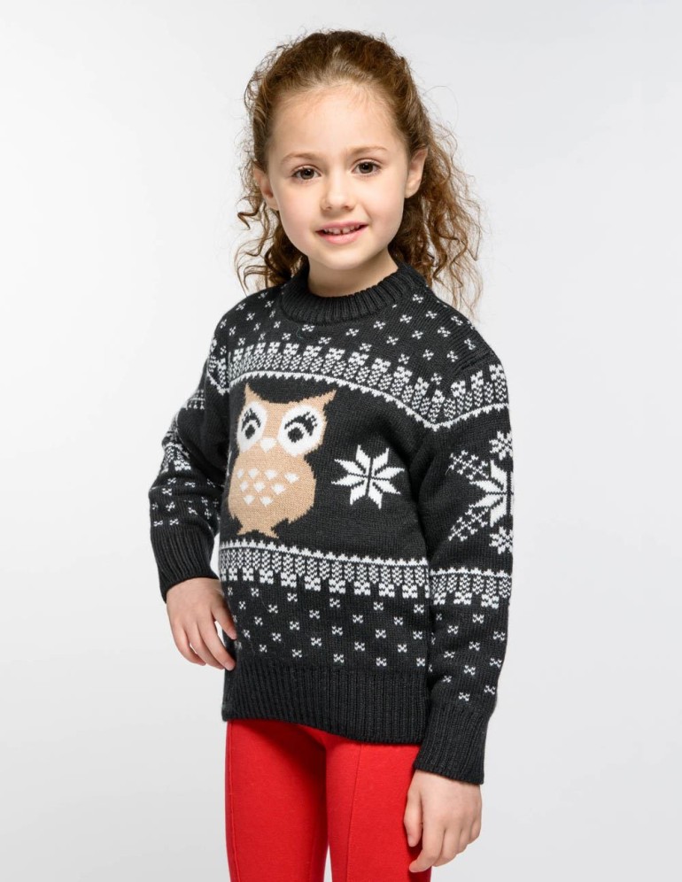 Детский свитер с совой - фото2